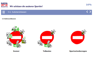 Screenshot Anti-Doping Lizenz