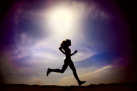 Bild zeigt eine Läuferin
